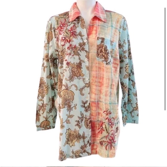Soft Surroundings Tops - Soft Surroundings Floral Patchwork Tunic - Multicolor